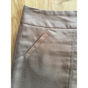 The Limited Short A-Line Burlap Skirt
